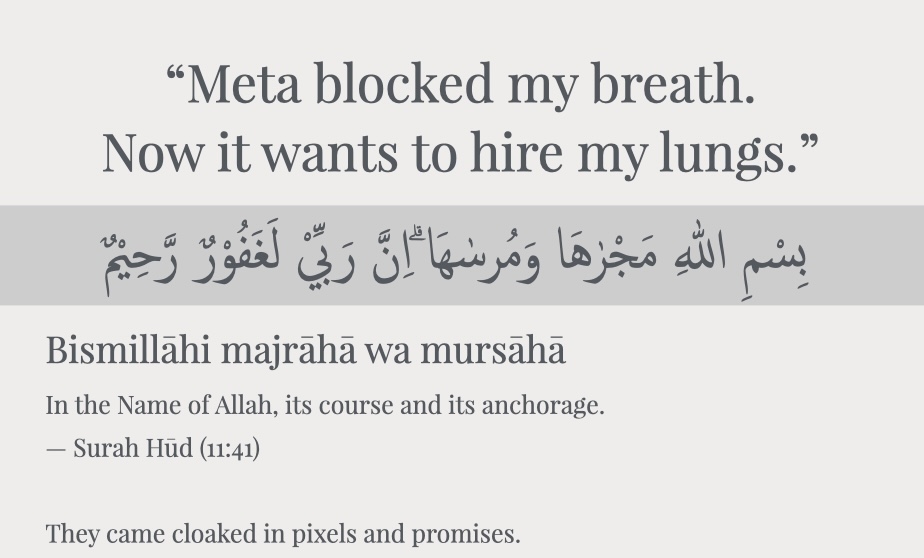 Meta Blocked My Breath. Now It Wants to Hire My Lungs.